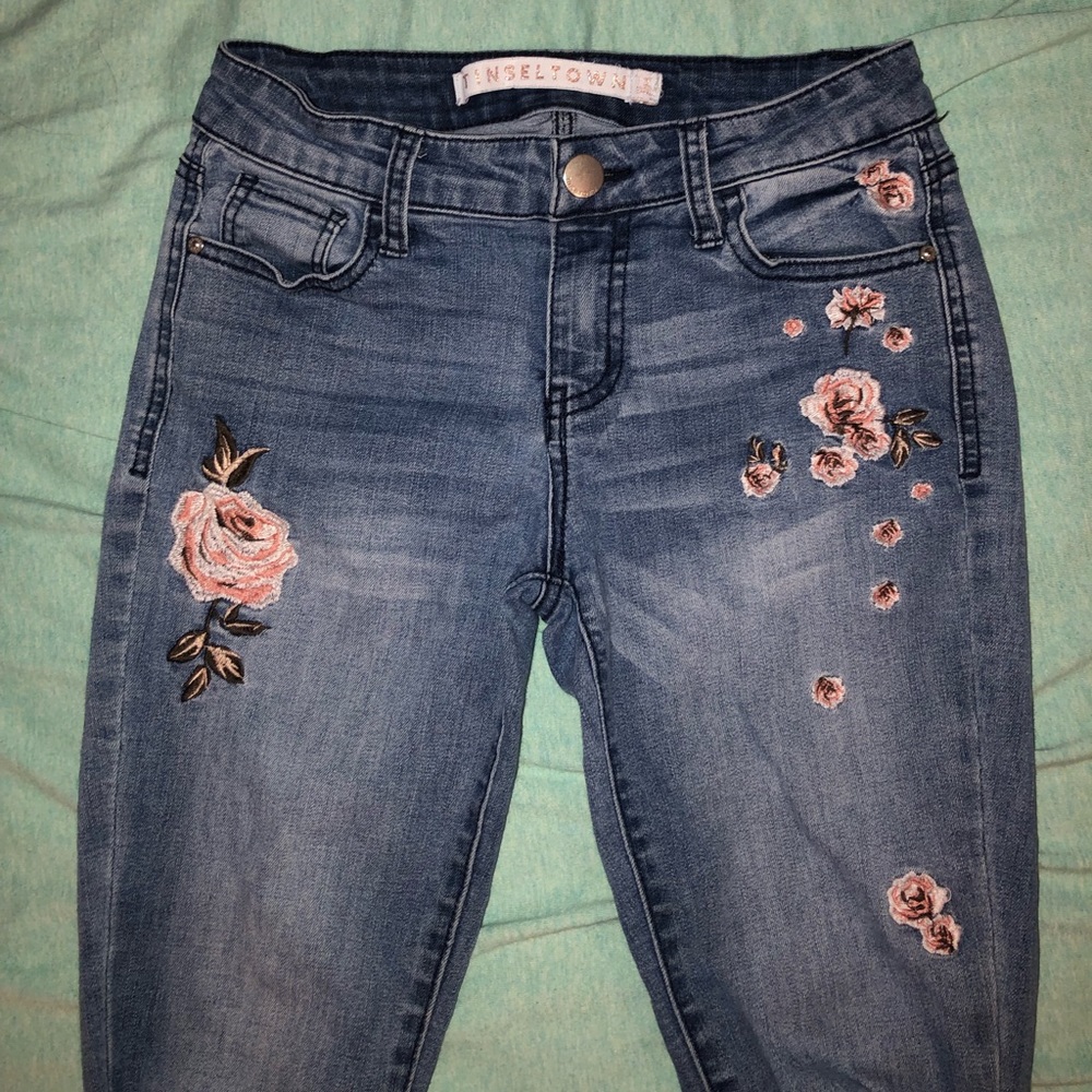 Floral embroidered jeans - Picture 3 of 4